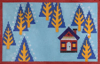 Woodland Home - Winter with stitch guide

