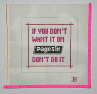 If You Don't Want it on Page Six
