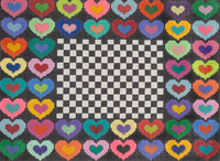 Hearts with Checked Inside
