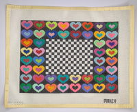 Hearts with Checked Inside
