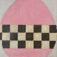 Checkered Egg - Pink
