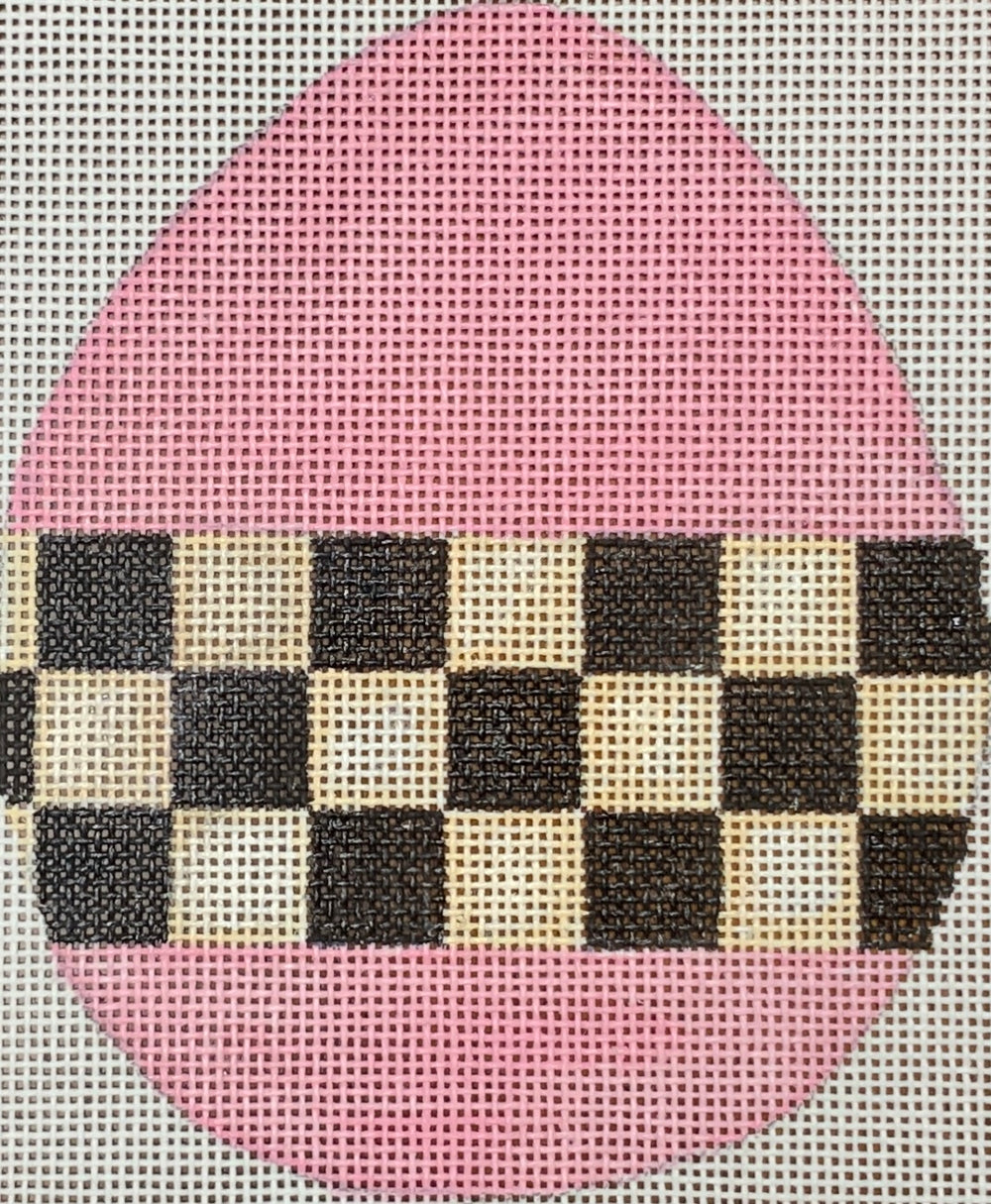 Checkered Egg - Pink