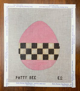 Checkered Egg - Pink