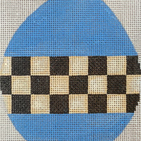 Checkered Egg - Blue