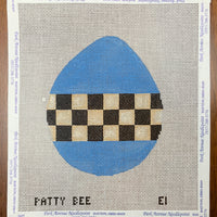 Checkered Egg - Blue