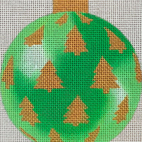 Green and Gold Trees Ornament