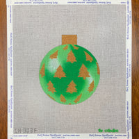 Green and Gold Trees Ornament