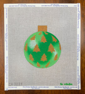 Green and Gold Trees Ornament