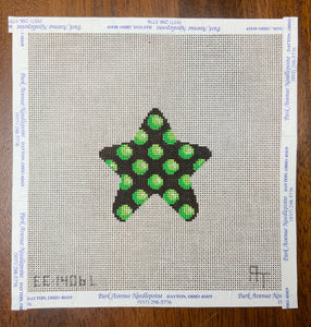 Lime Coin Dot Halloween Mini Star