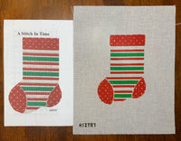 Mini Sock with stitch guide
