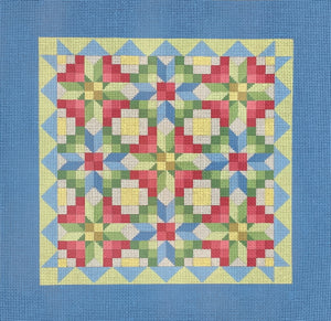 Square Patch Floral Quilt