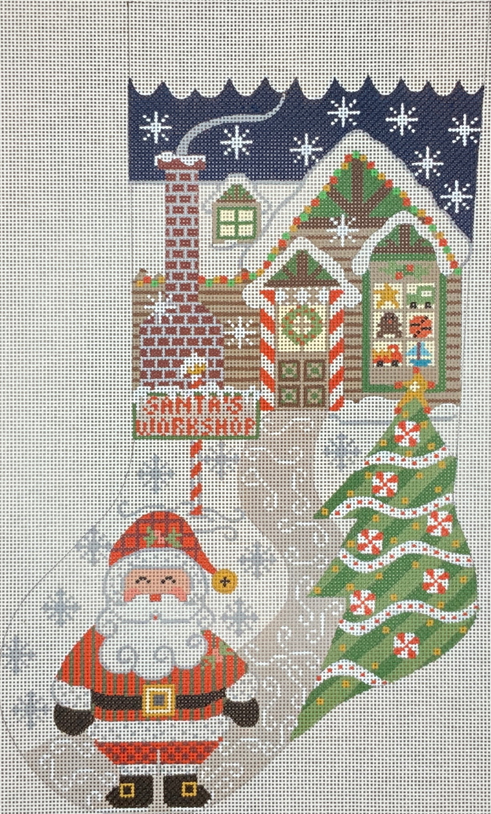 Santas Workshop Stocking