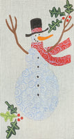 Snowman with Holly
