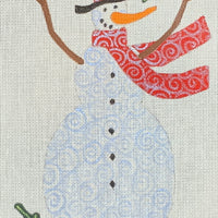 Snowman with Holly