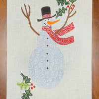 Snowman with Holly