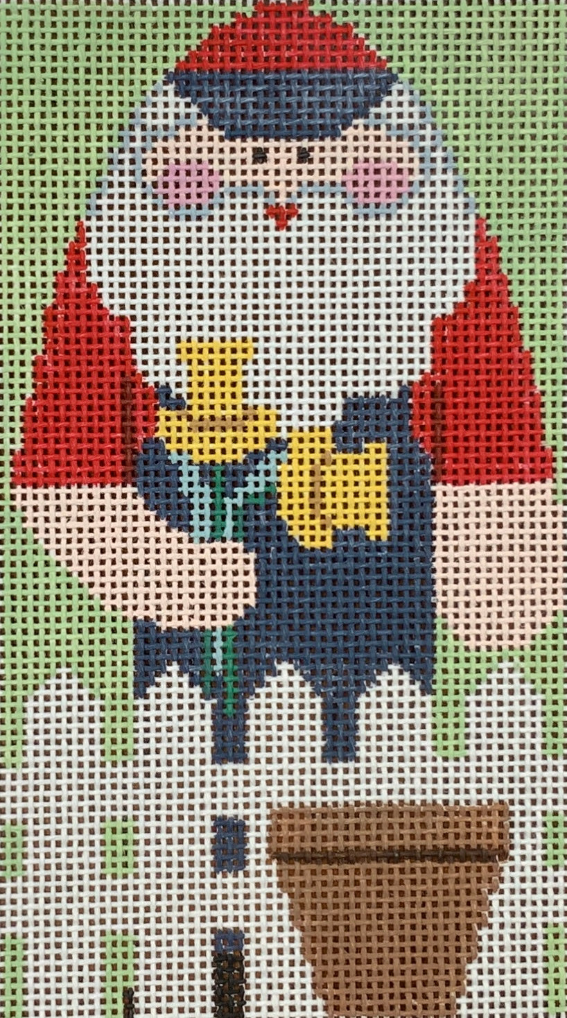 Spring Santa with stitch guide