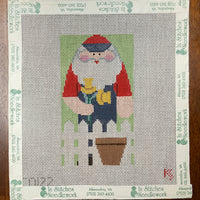 Spring Santa with stitch guide