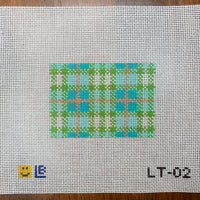 Plaid Luggage Tag Insert