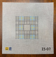 Preppy Plaid Square - Blue/Gray
