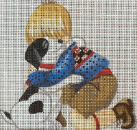 Boy with Dog
