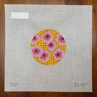 Pink Flowers/Orange Dots
