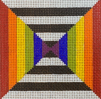 Black and White Rainbow Square
