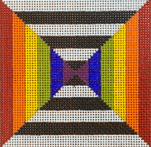 Black and White Rainbow Square