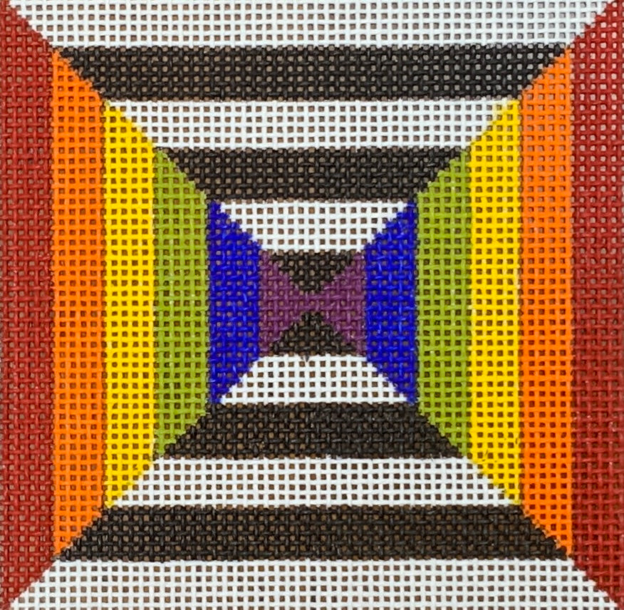 Black and White Rainbow Square