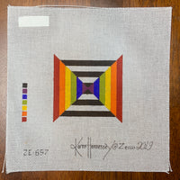 Black and White Rainbow Square