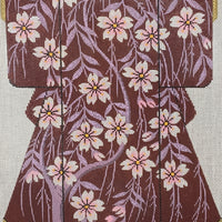 Purple Cherry Blossom Kimono