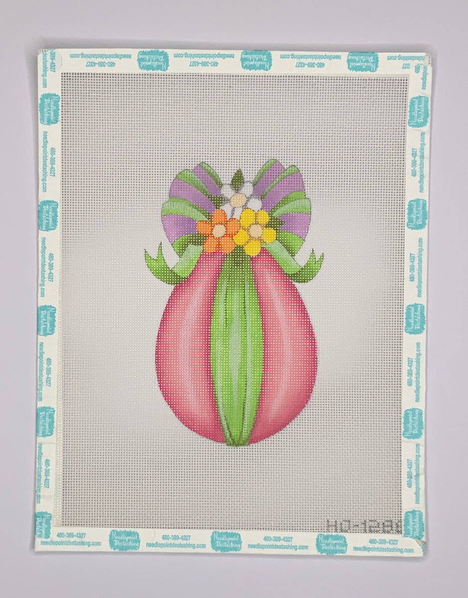 Pink Easter Egg | Needlepoint Destashing