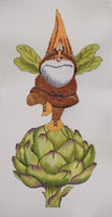 Gnome On Artichoke
