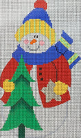 Snowman with Tree
