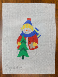 Snowman with Tree