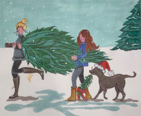 Carrying the Christmas Tree
