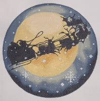Santa & Reindeer/Full Moon
