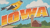 Iowa Postcard Lettering
