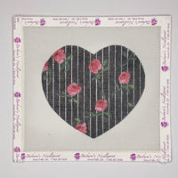 Striped Rose Heart