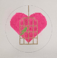 Birdcage Heart with stitch guide
