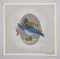 Blue Jay with Stocking
