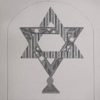 Star of David with stitch guide