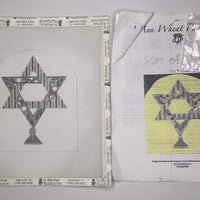 Star of David with stitch guide