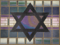 Blue Geometric Tallis Bag
