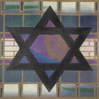 Blue Geometric Tallis Bag