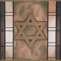 Gold Geometric Tallis Bag