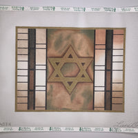 Gold Geometric Tallis Bag