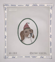 Beagle w/ Red & White Cap
