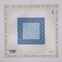 Blue Monogram Square Insert
