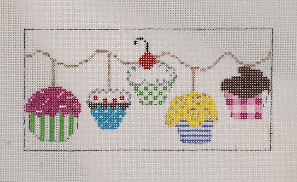 Things on a String: Cupcakes with stitch guide