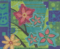 Small Green Floral Collage
